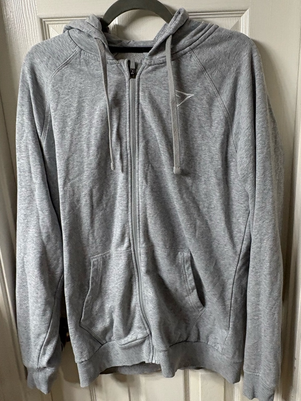 GYMSHARK FULL ZIP GRAY HOODIE -MENS size Large